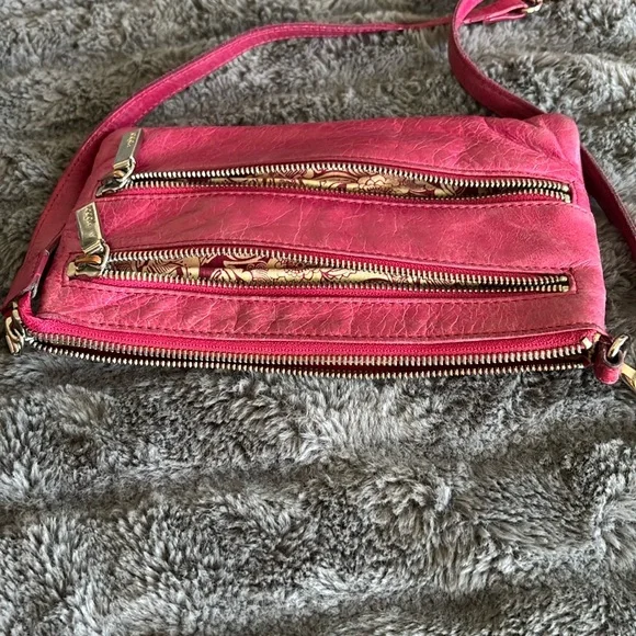 Hobo international,Pink Leather Crossbody Bag - Picture 12 of 16